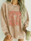 Comfort and Style: Women's Round Neck Drop Shoulder Sweatshirt