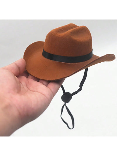 Western Cowboy Pet Cap: Purr-fect for Photoshoots & Outdoor Fun!