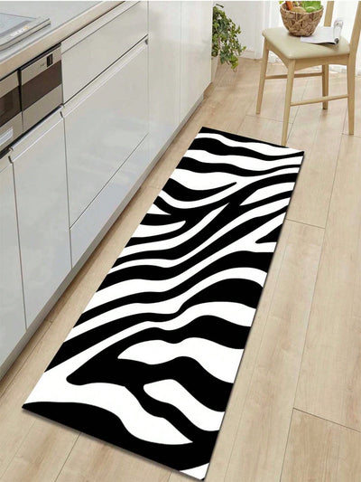 Leopard Pattern Non-Slip Absorbent Carpet for Living Room, Coffee Table, Bedroom, and Entrance