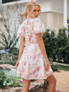 Summer Blossom Lace Patchwork Dress for Vacation