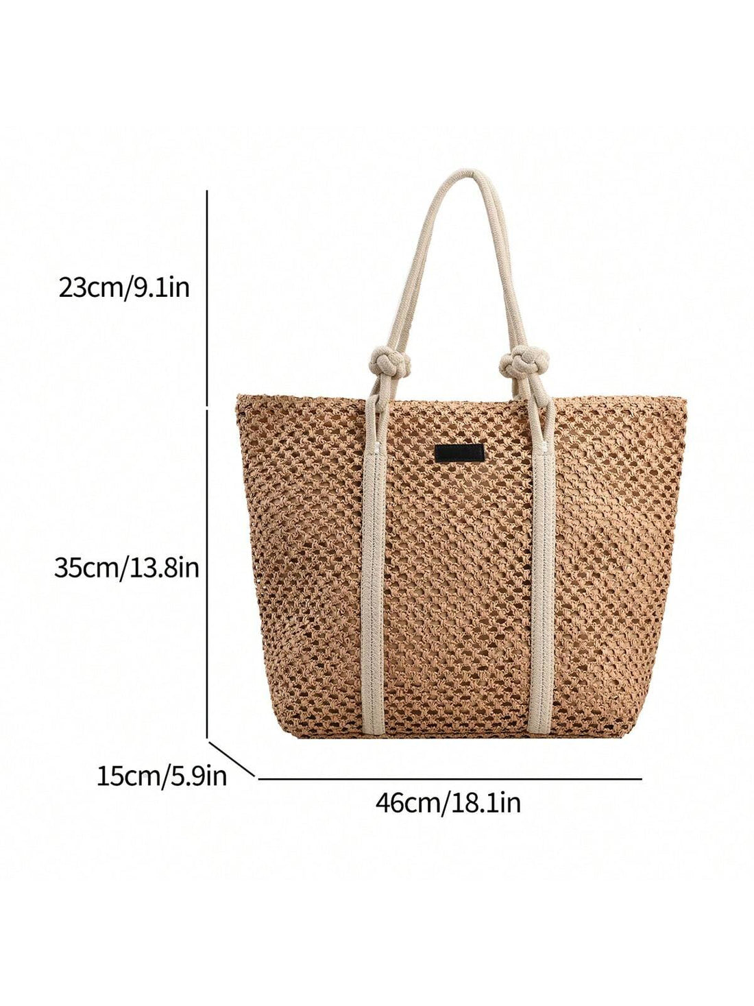 Upgrade your beach style with our Elegant Color-Block Beach Tote. With stylish shoulder straps, this tote is perfect for storing all your beach essentials. Made with high-quality materials, it's durable and perfect for all your summer adventures. Stay stylish and organized with our Elegant Color-Block Beach Tote.