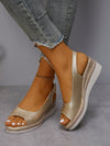 Golden Goddess: Women's Summer Wedge Sandals for Fashionable & Versatile Style