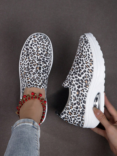 These Leopard Print Casual Athletic <a href="https://canaryhouze.com/collections/women-canvas-shoes?sort_by=created-descending" target="_blank" rel="noopener">Shoes</a> are perfect for those seeking comfort and style. Made with lightweight materials, they provide breathability for all-day wear. With a trendy leopard print design, these shoes are both fashionable and functional. Elevate your shoe game with these stylish and comfortable athletic shoes.