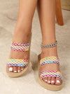 2024 Spring/Summer Collection: Colorful Gradually Changing High Heeled Sandals