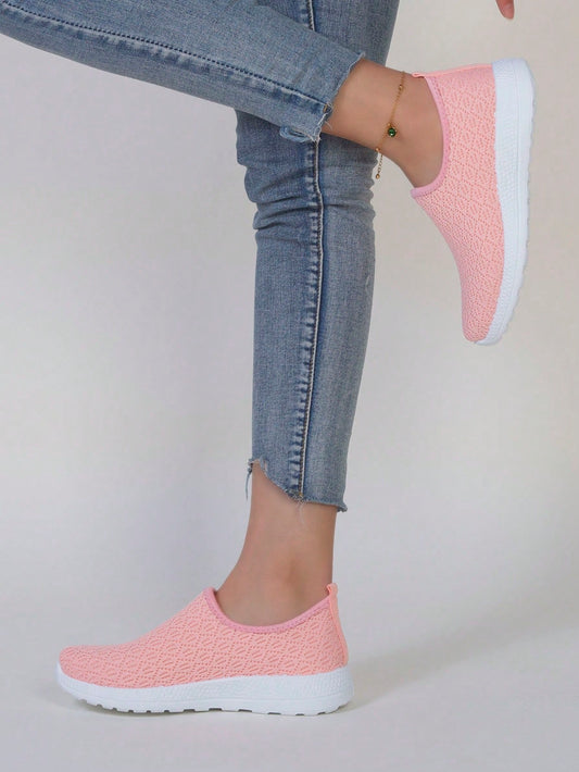 Pink Breathable Comfort: Women's Casual Sneakers on Sale