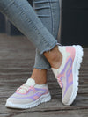 Colorblock Knitted Sneakers: Stylish and Comfortable Platform Shoes