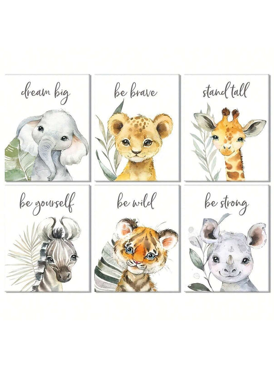 Enhance your living spaces with our Wildlife Paper Art Posters. Our set of 6 includes inspirational quotes to bring positivity and beauty to any room. Perfect for the bedroom, living room, or kitchen, these posters make great gifts and add a touch of nature to your home decor.