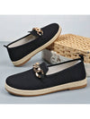 Chic Chain Accent Slip-On Canvas Shoes for Women - Elevate Your Casual Style!