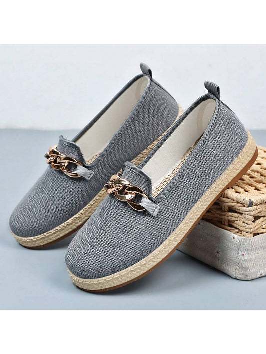 Elevate your casual style with these chic and versatile <a href="https://canaryhouze.com/collections/women-canvas-shoes?sort_by=created-descending" target="_blank" rel="noopener">slip-on canvas shoes</a> for women. Featuring a stylish chain accent and a comfortable fit, these shoes are perfect for everyday wear. Add a touch of sophistication to any outfit with these must-have shoes.