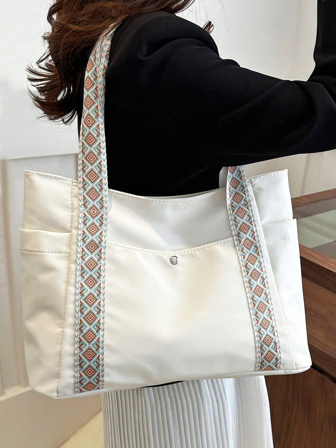 Elevate your shopping experience with our Bohemian Style Large Capacity <a href="https://canaryhouze.com/collections/canvas-tote-bags?sort_by=created-descending" target="_blank" rel="noopener">Tote Bag</a>. With its spacious design and stylish bohemian flair, this tote is the perfect shopping companion. Enjoy the convenience of carrying all your essentials in one bag, while looking chic and on-trend. Say goodbye to multiple trips and hello to effortless shopping with our tote bag.