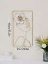 High-Grade Woman and Flower Wall Hanging: Elegant Home Décor for Dining Room