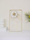 High-Grade Woman and Flower Wall Hanging: Elegant Home Décor for Dining Room