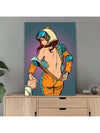 Space Explorer: Woman Astronaut Cartoon Comic Poster Canvas Print for Home Decor