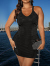 Plus Size: Women's Seductive Cami Top with Circular Ring Detail