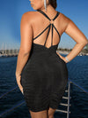 Plus Size: Women's Seductive Cami Top with Circular Ring Detail