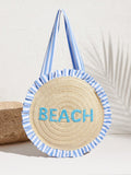 This chic tote bag features a modern striped pattern with bold letter printing, perfect for any stylish woman. With its spacious design, it offers both fashion and functionality, making it an essential accessory for any occasion. Made with high-quality materials, this tote bag is both durable and fashionable, making it a must-have for any wardrobe.