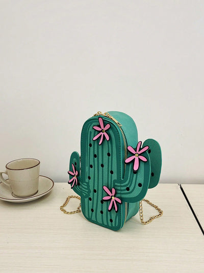 Prickly Chic: The Ultimate Cactus Shoulder Bag for Stylish Commuting Women