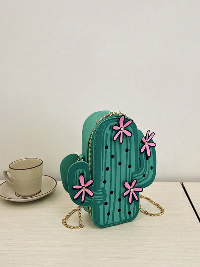 Prickly Chic: The Ultimate Cactus Shoulder Bag for Stylish Commuting Women