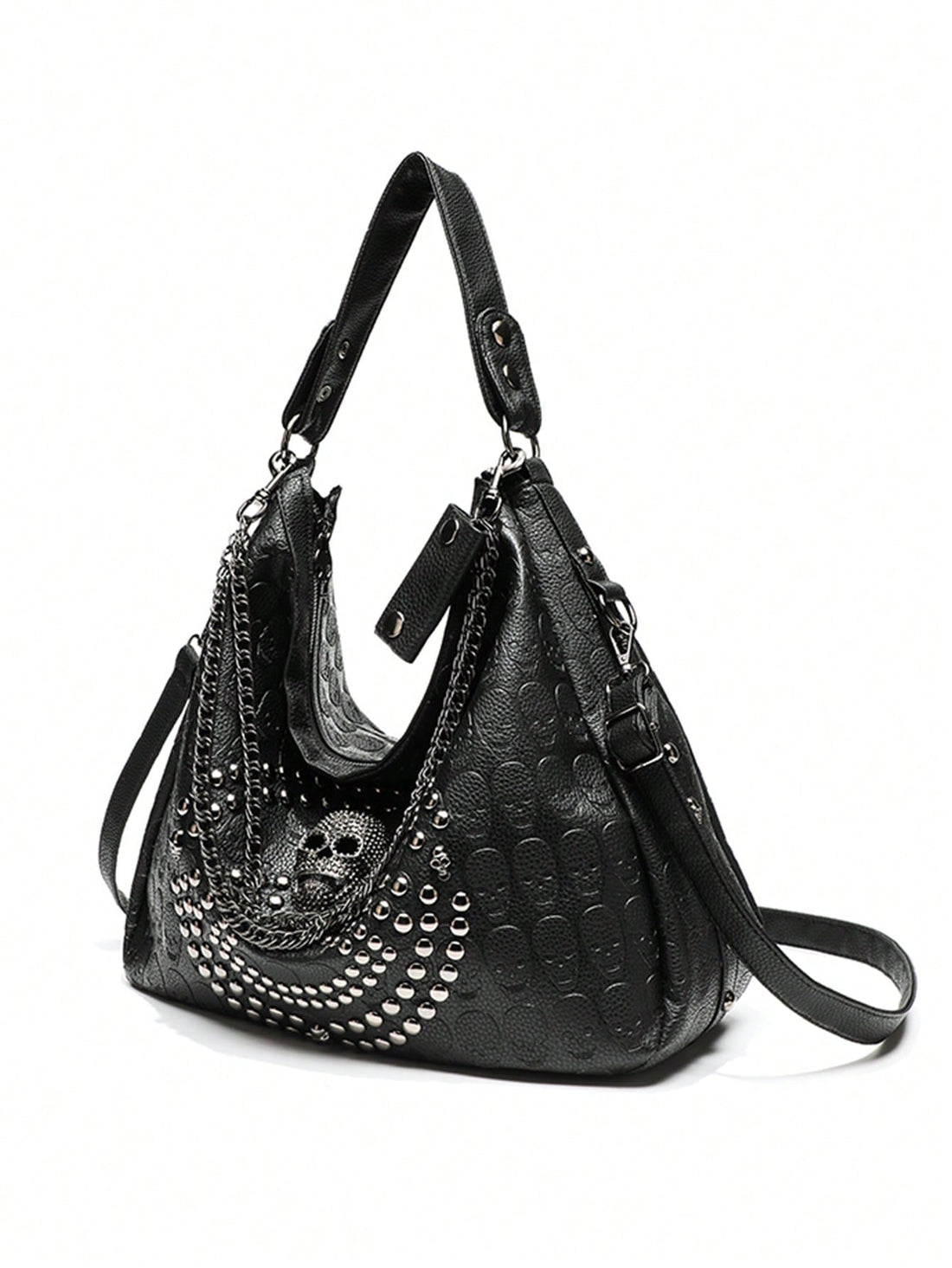 The 2024 Skull Design Shoulder Bag is simple, versatile, and transformable, making it the perfect accessory for any occasion. With its unique skull design and multiple functions, it's a practical and stylish addition to any wardrobe. Transform your look effortlessly with this must-have accessory.