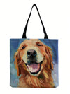 Doggie Days Canvas Tote: Fashionable and Fun for Travel, Beach, and Casual Outings