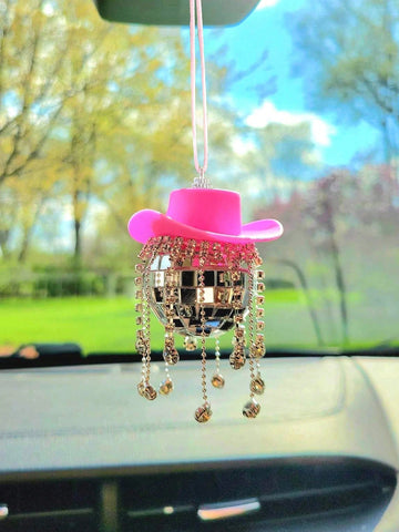 Shine Bright with our Disco Ball Car Pendant Hanging Ornament!
