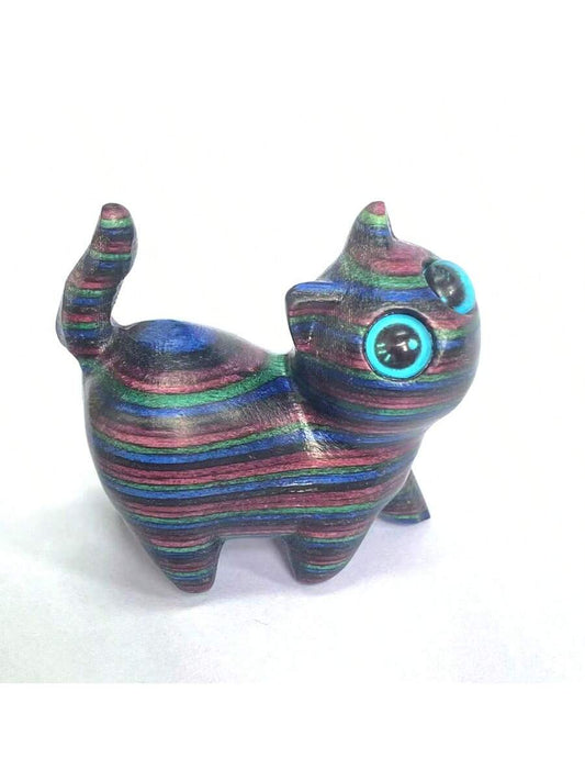 This Colorful Wooden Carved Little Cat Model is the perfect surprise <a href="https://canaryhouze.com/collections/ornaments" target="_blank" rel="noopener">gift for birthdays</a>. The vibrant colors and intricate wood carving make it a unique and beautiful addition to any home. Handcrafted with care, this cat model is a one-of-a-kind gift that is sure to delight any recipient.