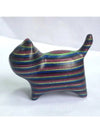 Colorful Wooden Carved Little Cat Model: Perfect Birthday Surprise Gift