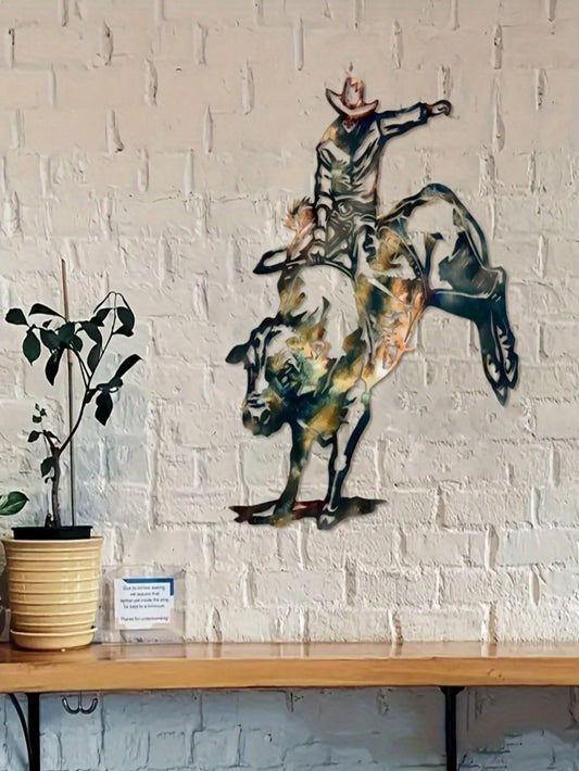Transform your home into an elegant and stylish space with our Bull Knight Metal Art Wall Decoration. Crafted with precision and attention to detail, this unique piece will add character to any room. Made with durable metal, it is a long-lasting and eye-catching addition to your decor.