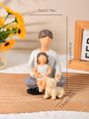 Modern Minimalist Resin Interactive Family Ornament for Home Decoration