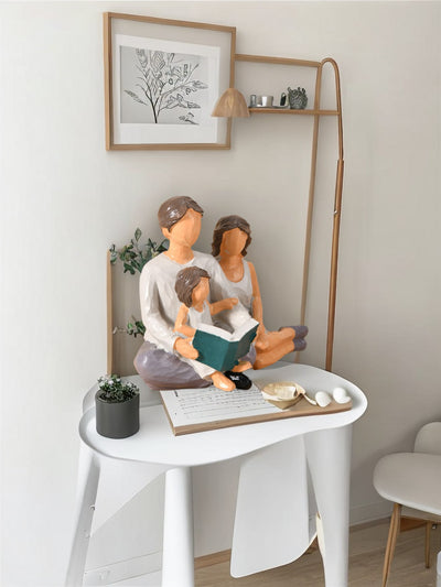 Modern Minimalist Resin Interactive Family Ornament for Home Decoration