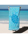 Sunset and Sea Turtle Sandproof Beach Towel - Quick Drying, Perfect for Sports, Travel, Yoga, and More