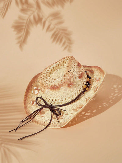 Stay Stylish on Vacation with the Women's Western Cowboy Straw Hat
