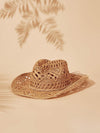 Vacation Ready: Women's Western Style Straw Cowboy Hat for Picnics and Beach Days