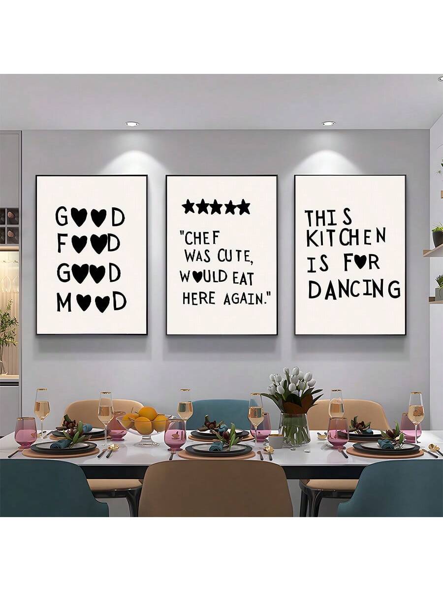 Upgrade your kitchen decor with our 3-piece minimalist cooking art canvas prints. With modern design and high-quality canvas material, these prints will bring a touch of sophistication to your kitchen. Display your love for cooking in an artistic and stylish way.