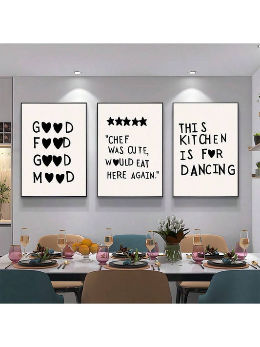 Upgrade your kitchen decor with our 3-piece minimalist cooking art canvas prints. With modern design and high-quality canvas material, these prints will bring a touch of sophistication to your kitchen. Display your love for cooking in an artistic and stylish way.