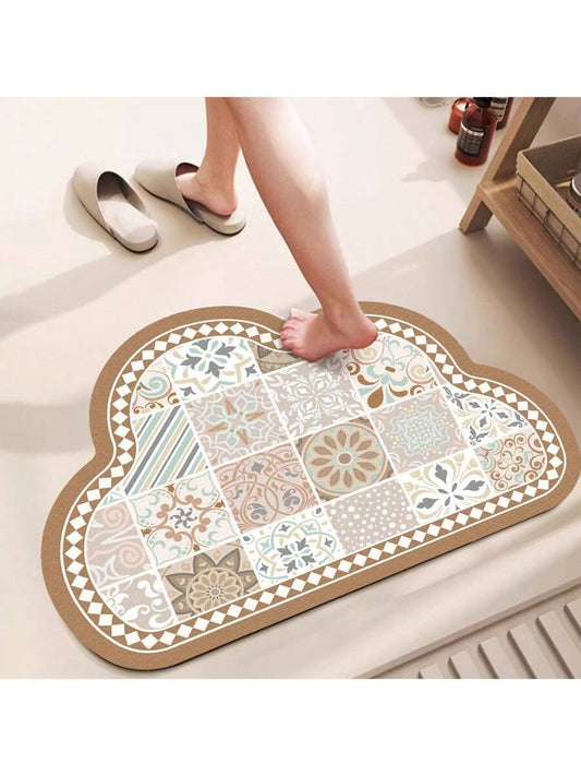 This Cloudy Soft Diatom Mud Bathroom Mat is designed to provide comfort and safety in your bathroom. Its highly absorbent and non-slip surface is made of natural diatom mud, making it an eco-friendly and hygienic choice for your household. Upgrade your bathroom experience with this must-have foot pad.