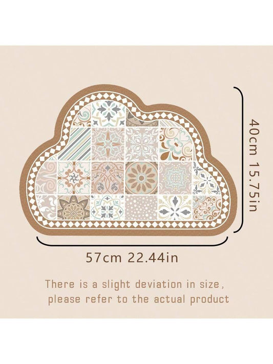 Cloudy Soft Diatom Mud Bathroom Mat: Absorbent and Non-Slip Foot Pad for Household Use