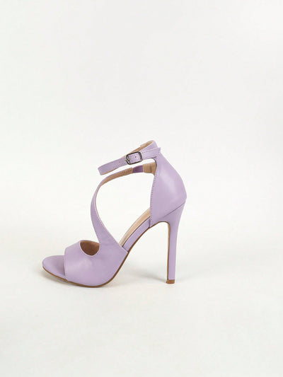 Strappy and Sexy: High Heel Cross Strap Sandals for Ultimate Glamour