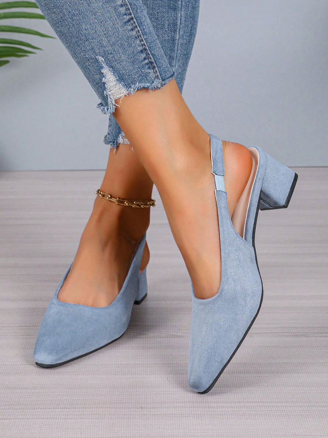 Elevate your evening look with these Sparkling Summer Nights: Plus Size Sexy Chunky Heels with Rhinestone Buckle. The chunky heel provides stability and support, while the rhinestone buckle adds a touch of glamour. Perfect for summer nights out, these heels will surely make you stand out.