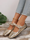 Chic French-Style Bow Leather Low Heeled Shoes for Spring and Summer