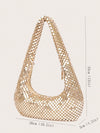 Shimmering Elegance: High-End Metallic Backpack Clutch for Night Out & Parties