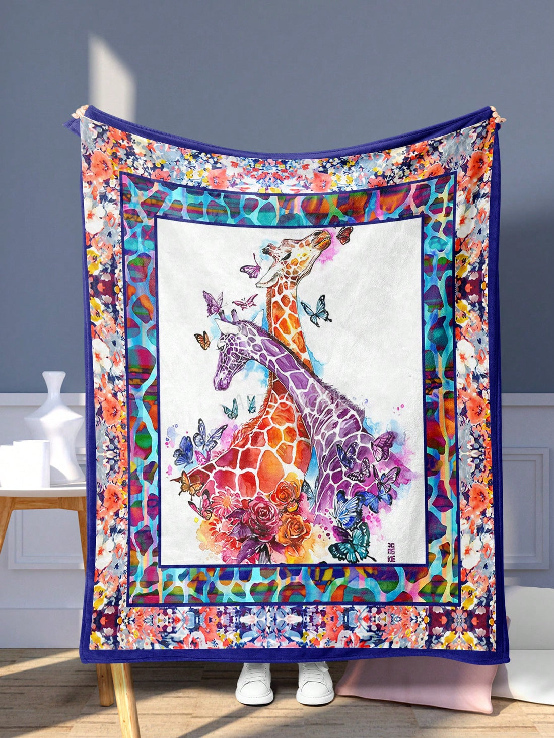 This Long Neck Giraffe Flannel <a href="https://canaryhouze.com/collections/blanket" target="_blank" rel="noopener">Blanket</a> is the perfect cozy addition to any room. Made from soft and warm flannel material, it's ideal for snuggling up on chilly nights. Its unique giraffe design adds a touch of style to any decor. Perfect for all seasons, this blanket is a must-have for any home.