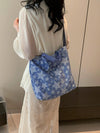 Delicate Star Print Lightweight Blue Tote Bag: The Ultimate Women's Essential