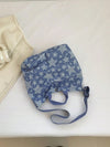 Delicate Star Print Lightweight Blue Tote Bag: The Ultimate Women's Essential