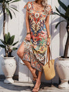 Beach Babe: Casual Summer Random Printed Short Sleeve Dress