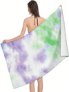 Colorful Tie-Dyed Microfiber Beach Towel: Your Versatile Summer Essential