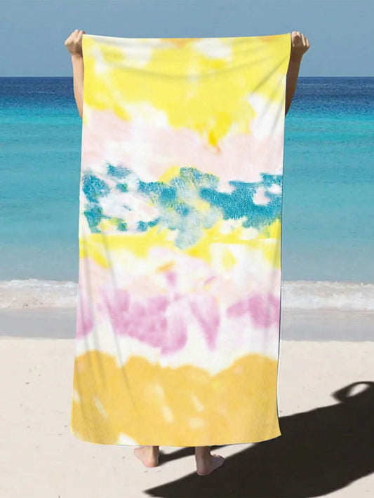 Upgrade your beach game with our Colorful Tie-Dyed Microfiber <a href="https://canaryhouze.com/collections/towels?sort_by=created-descending" target="_blank" rel="noopener">Beach Towel</a>. Made of soft and absorbent microfiber, this towel is perfect for drying off after a swim or lounging on the sand. Its vibrant tie-dyed pattern adds a pop of color to your beach look. A must-have for a fun and stylish summer.