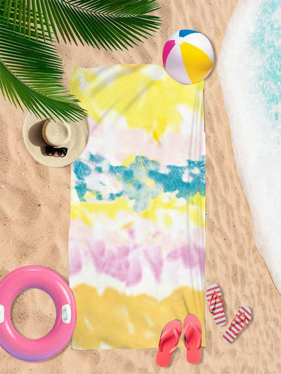 Colorful Tie-Dyed Microfiber Beach Towel: Your Versatile Summer Essential
