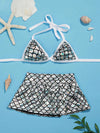 Pet Mermaid Magic: Blue Bikini Swimsuit Set