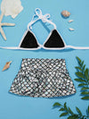 Pet Mermaid Magic: Blue Bikini Swimsuit Set